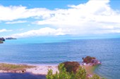 Панорама Тасманова моря с трека по побережью